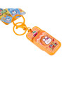 Fun Happy Stress-Relief Rotating Push-Puzzle Clip - Orange